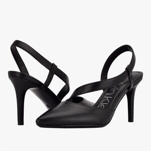 Calvin Klein Women's 8 1/2 Black Slingback Heels